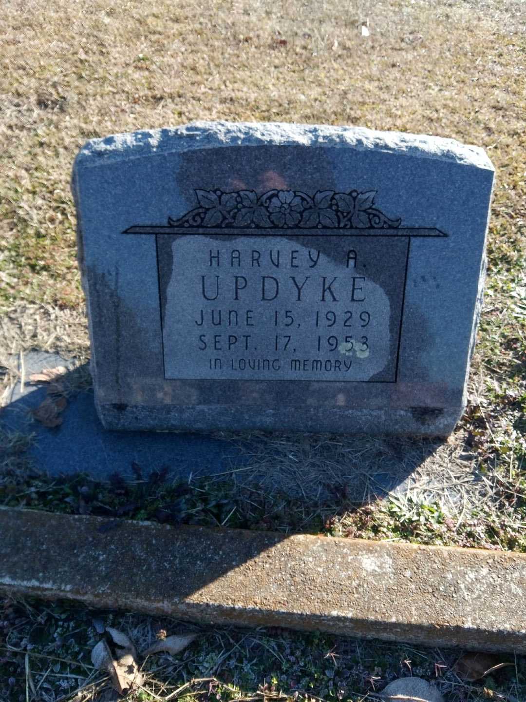 Harvey A. Updyke's grave. Photo 1