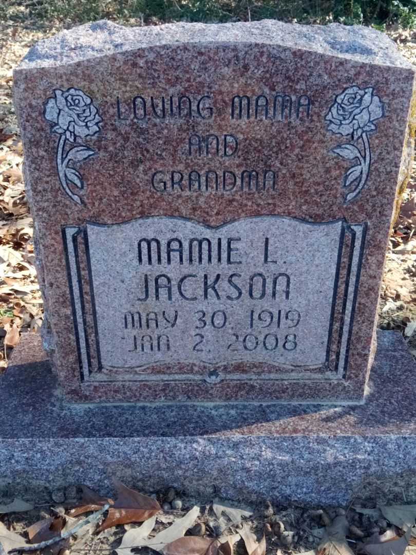 Mamie L. Jackson's grave. Photo 1