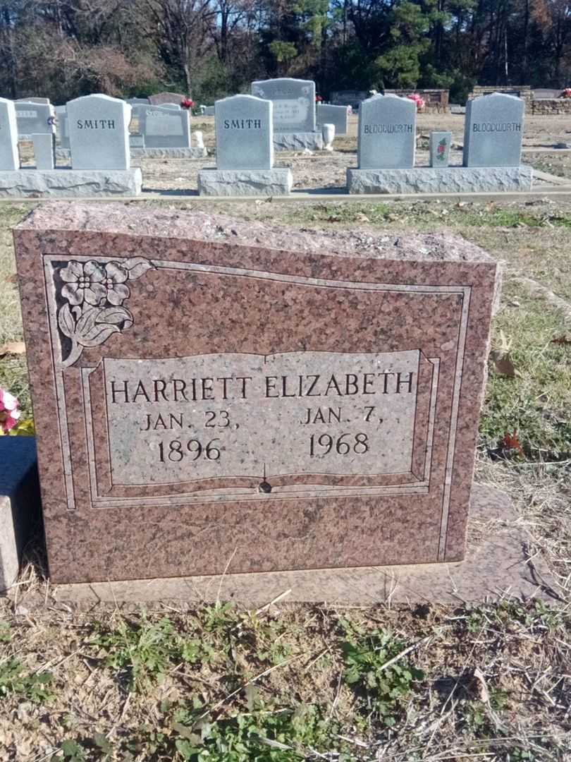 Harriett Elizabeth Parker's grave. Photo 1
