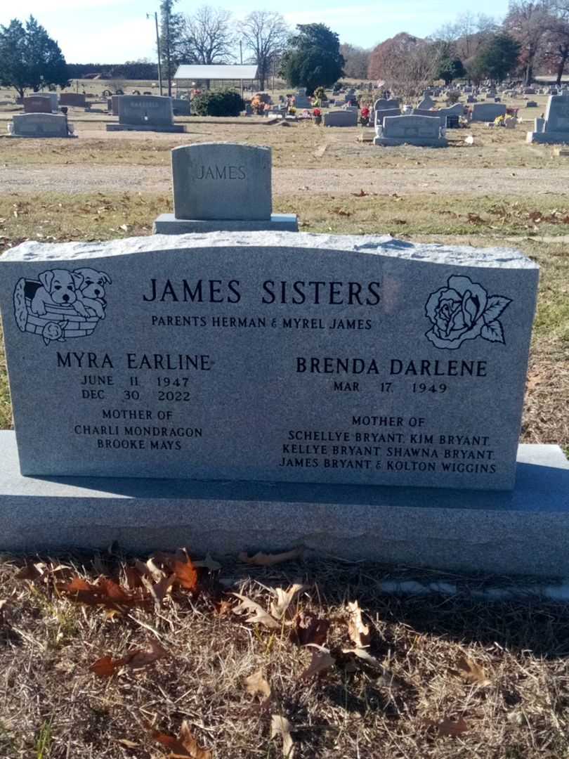 Myra Earline James's grave. Photo 4