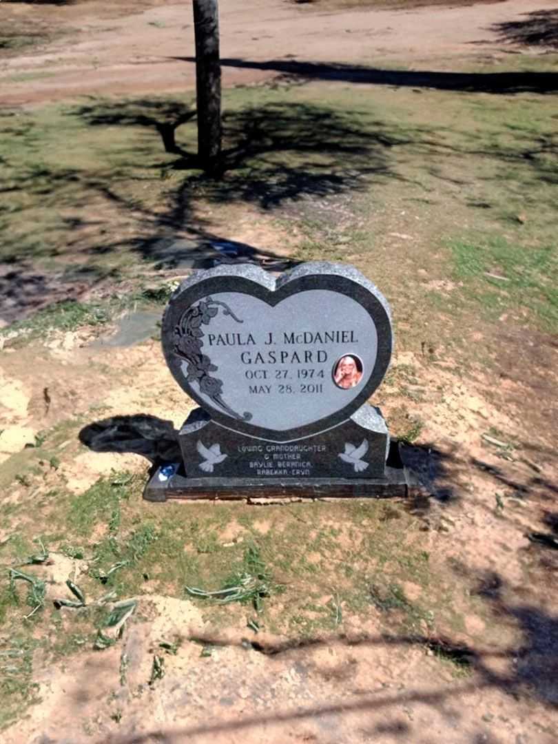 Paula Janette Gaspard's grave. Photo 2