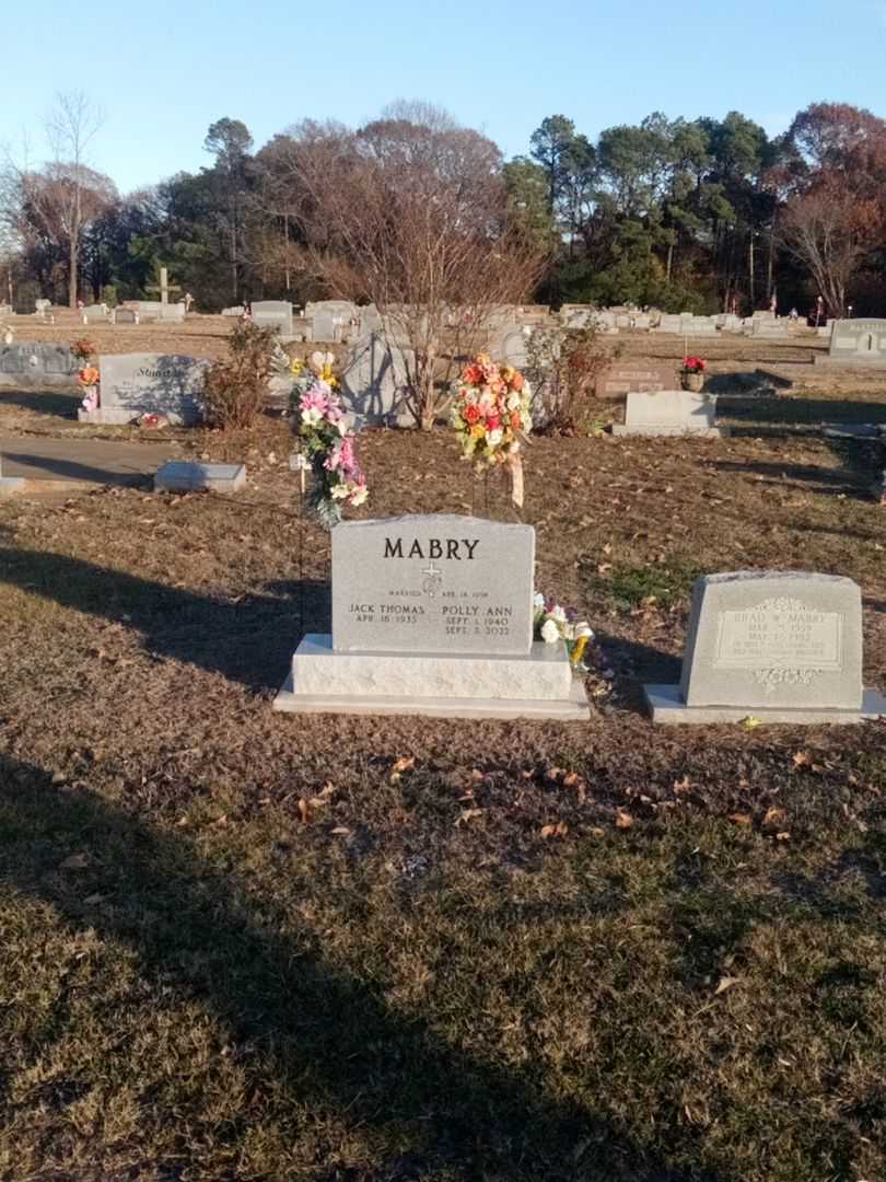 Polly Ann Cain Mabry's grave. Photo 2