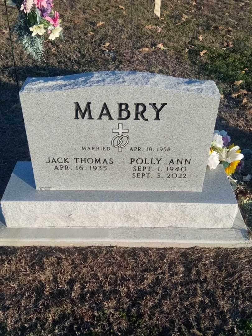 Polly Ann Cain Mabry's grave. Photo 1