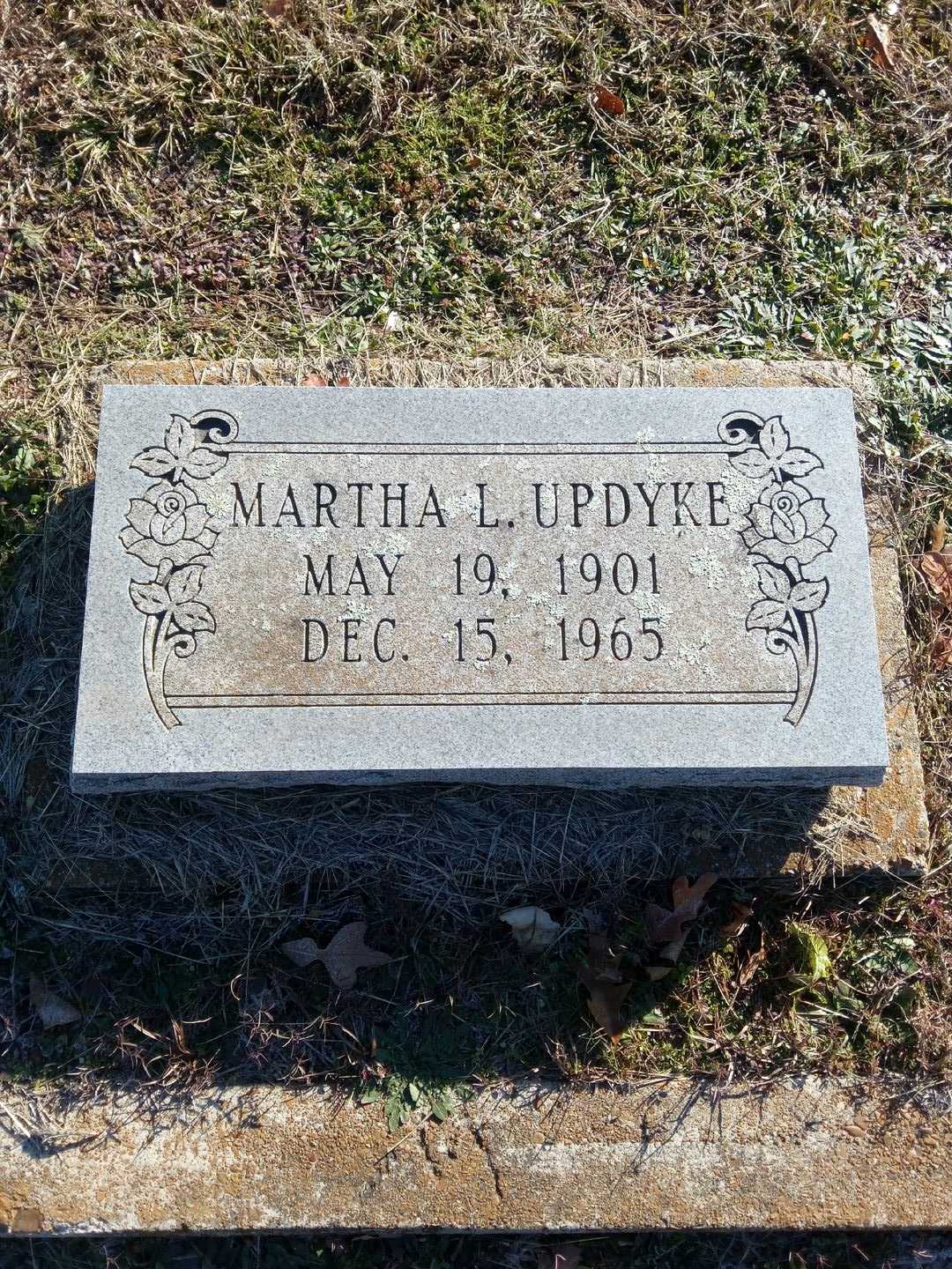 Martha L. Updyke's grave. Photo 1