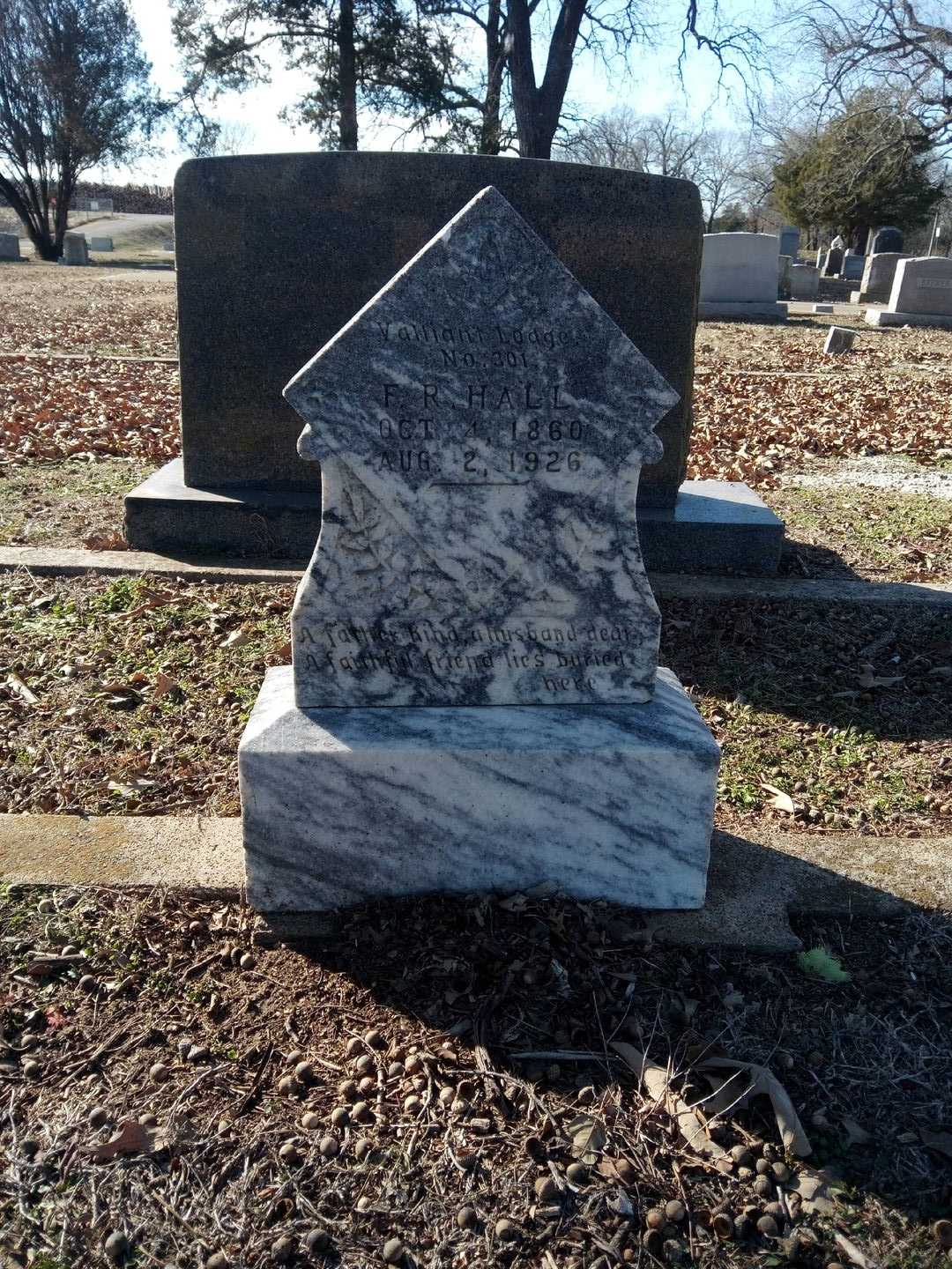F. R. Hall's grave. Photo 1