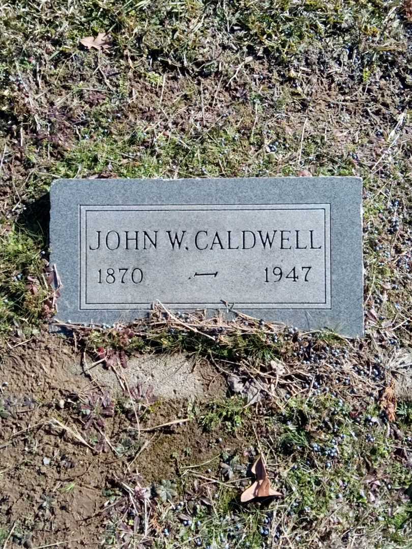 John W. Caldwell's grave. Photo 1