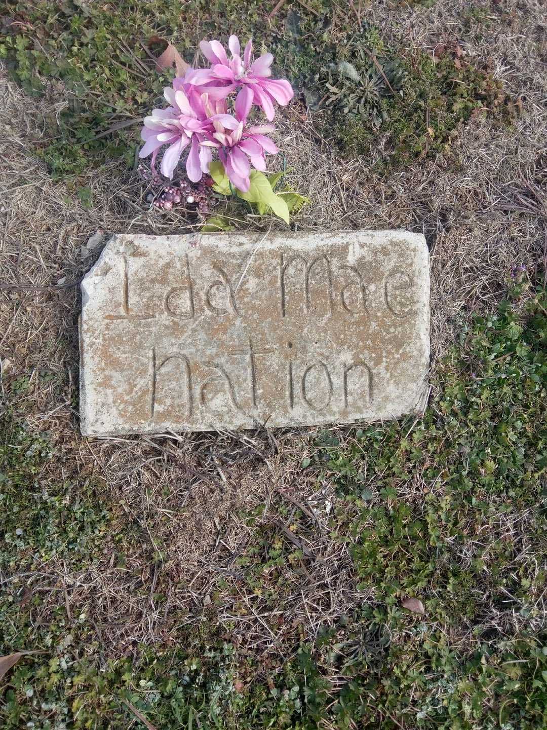 Ida Mae Nation's grave. Photo 1