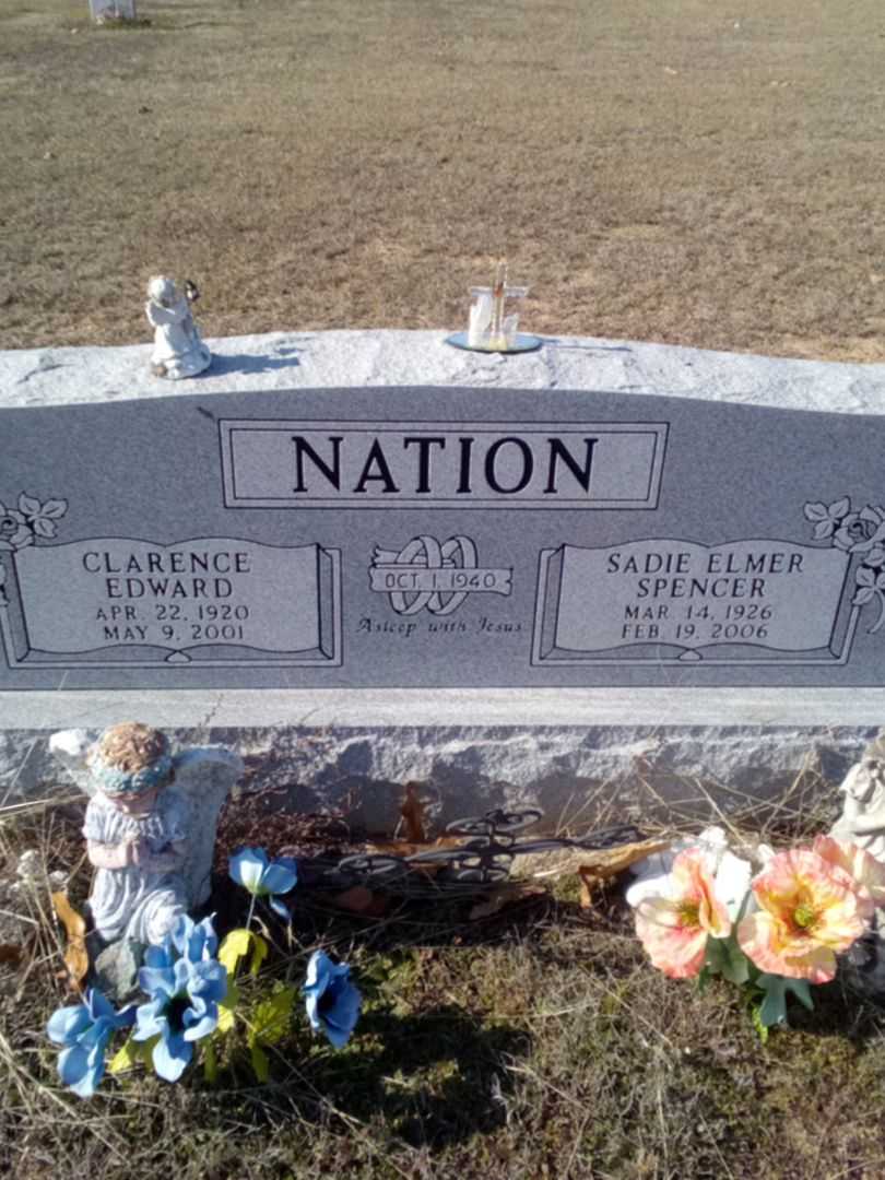 Clarence Edward Nation's grave. Photo 1